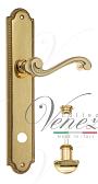 Дверная ручка Venezia на планке PL98 мод. Vivaldi (полир. латунь) сантехническая
