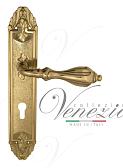Дверная ручка Venezia на планке PL90 мод. Anafesto (полир. латунь) под цилиндр