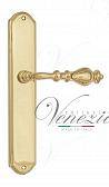 Дверная ручка Venezia на планке PL02 мод. Gifestion (полир. латунь) проходная